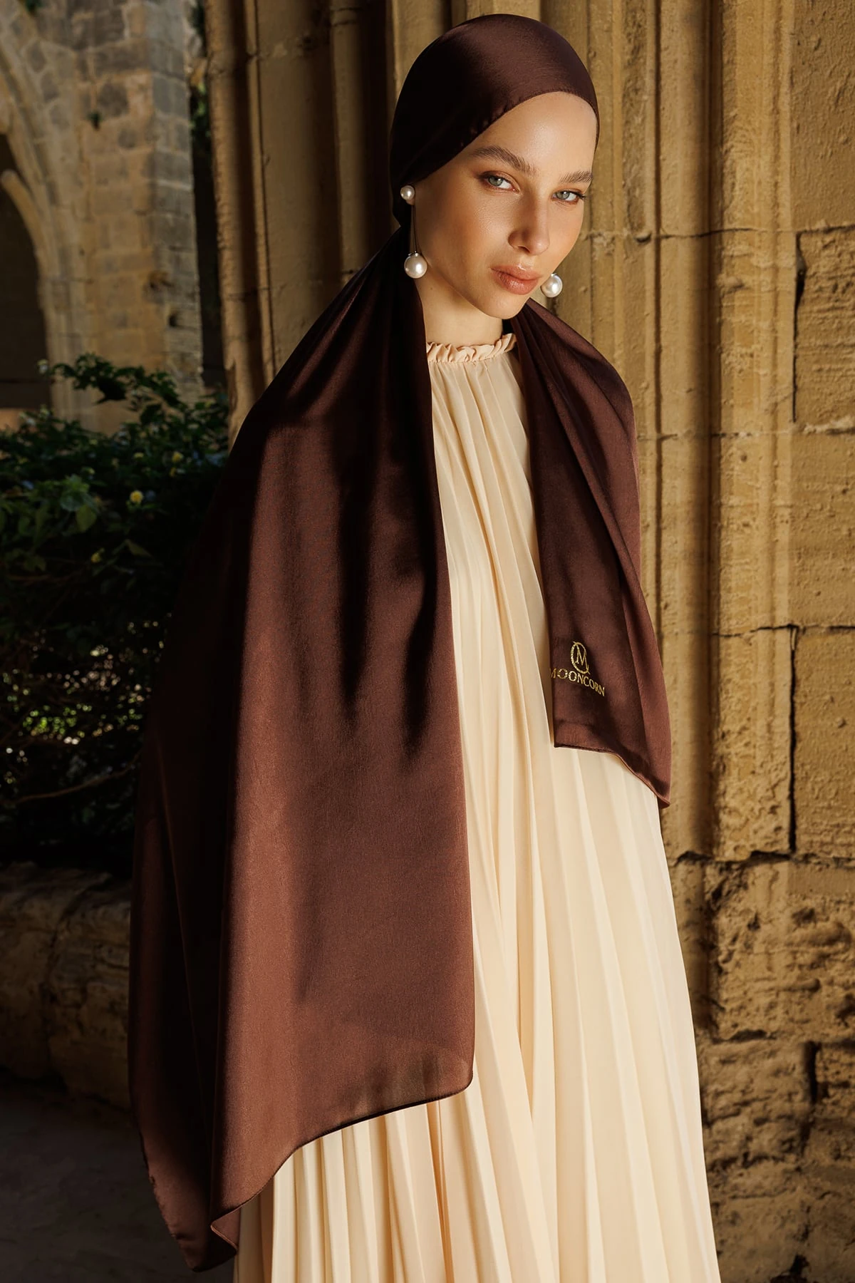 Toptan Diamond Aura Şal - Acı Kahve