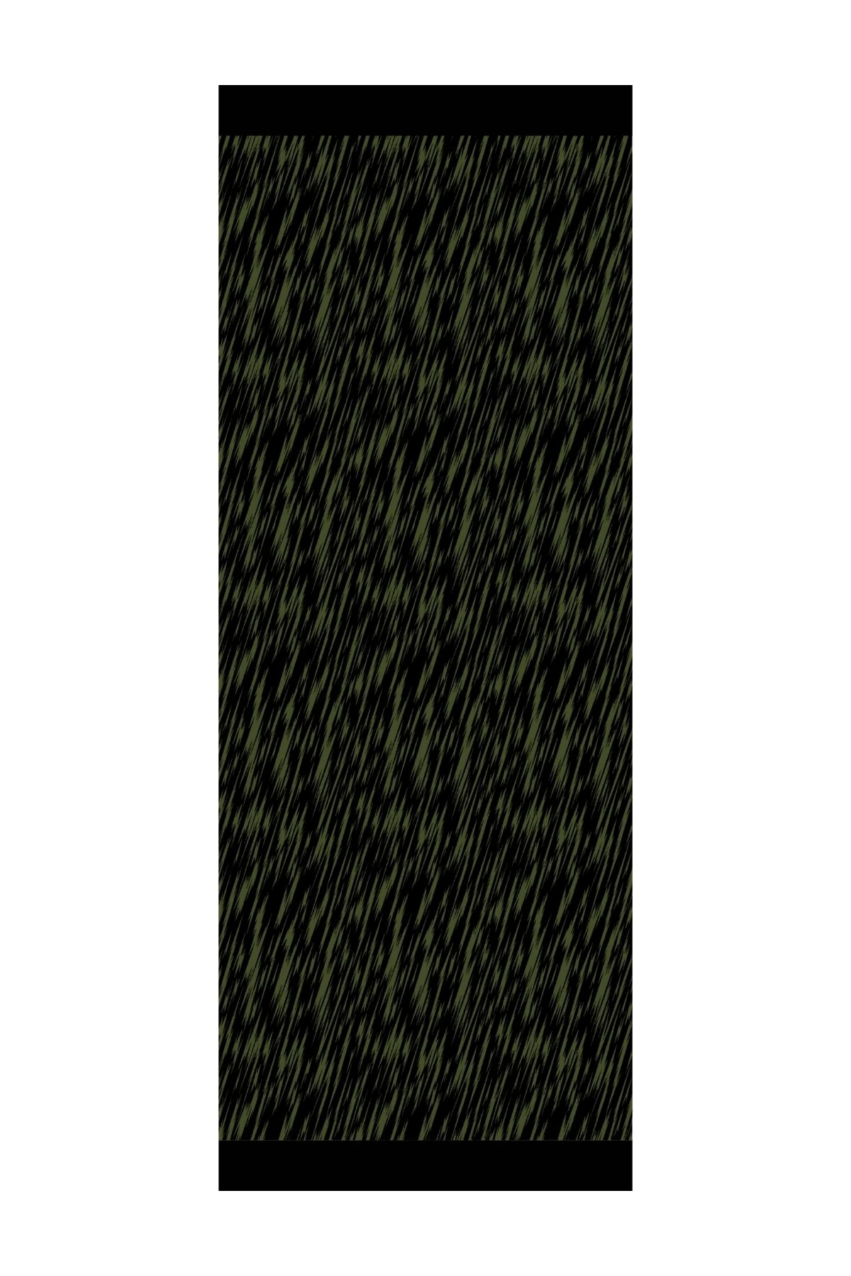 Selis-Pattern Reversible Shawl - Black-Khaki