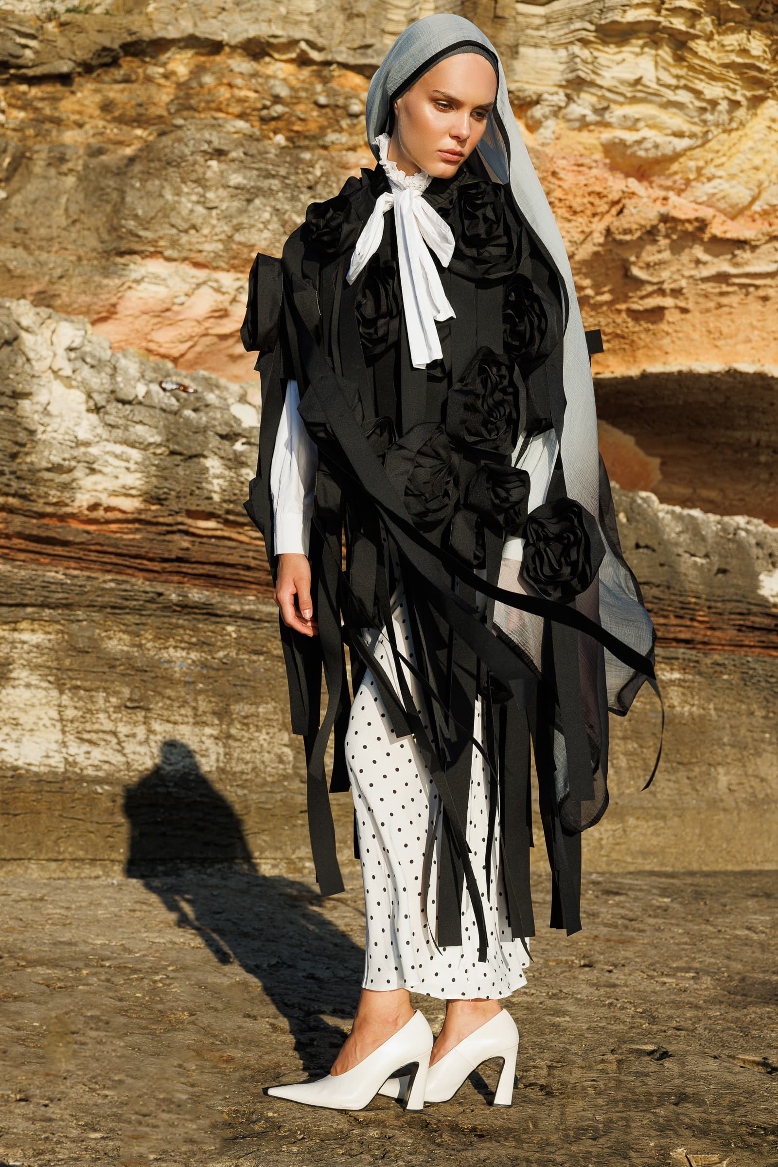 Toptan Degrade Müslin Şal - Duman