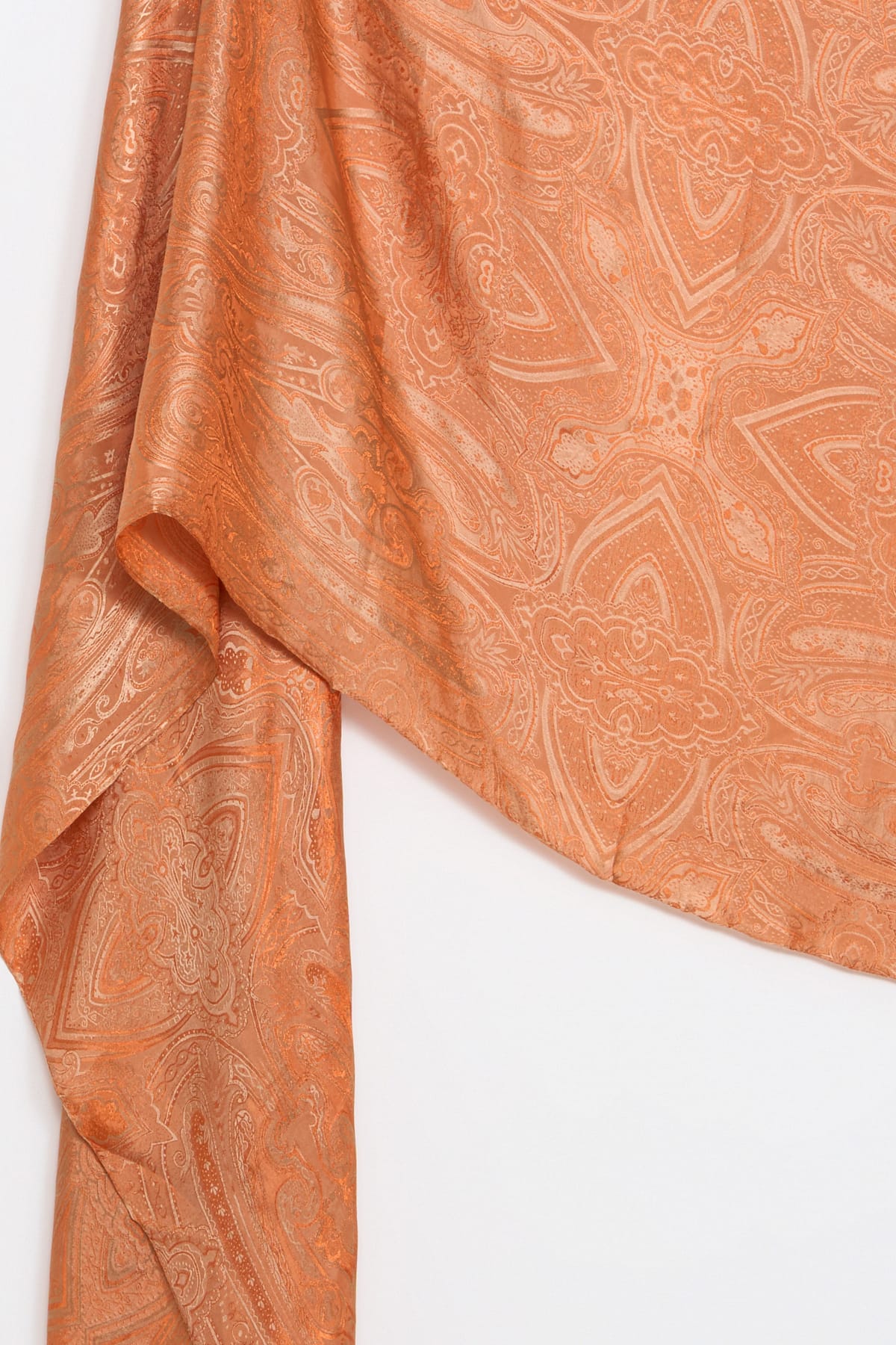 Liva Pattern Shine Line Shawl - Mink-Cinnamon