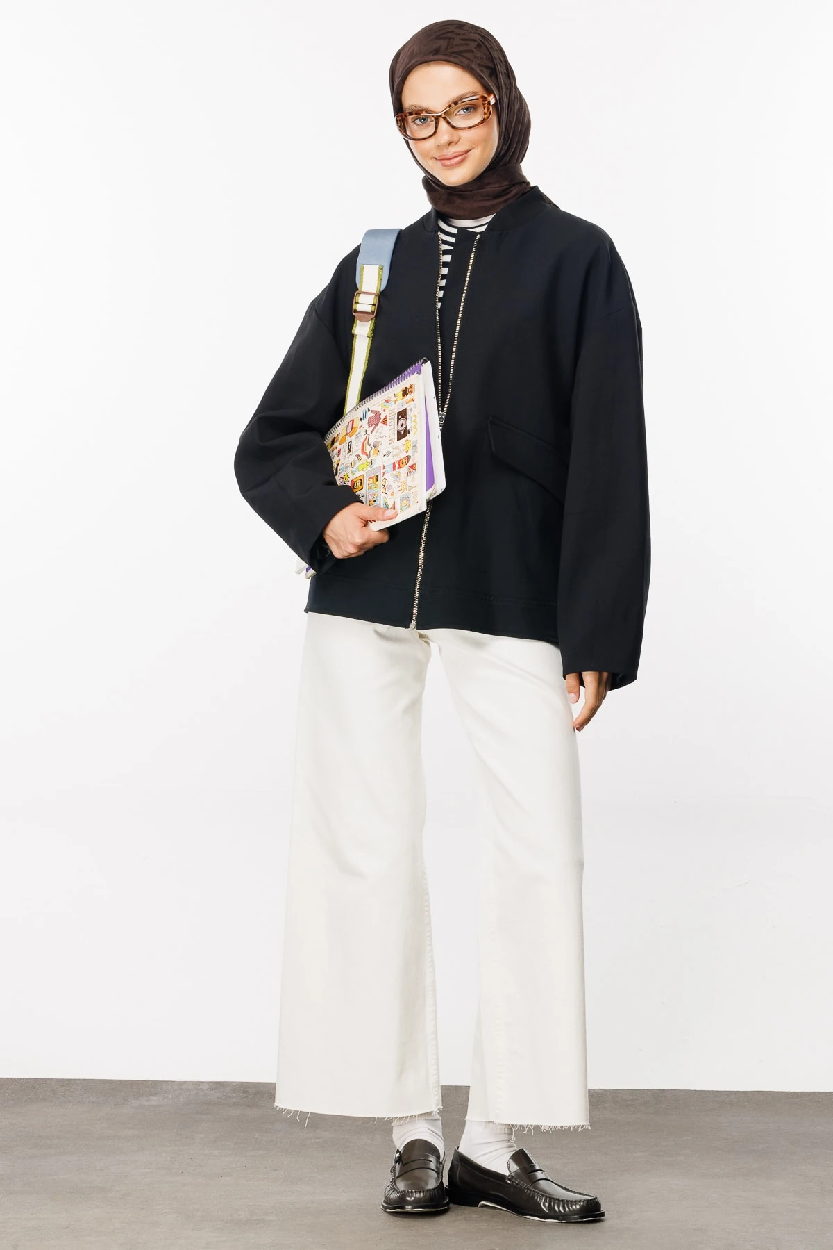 Luxury Jacquard Scarf - Bitter Coffee