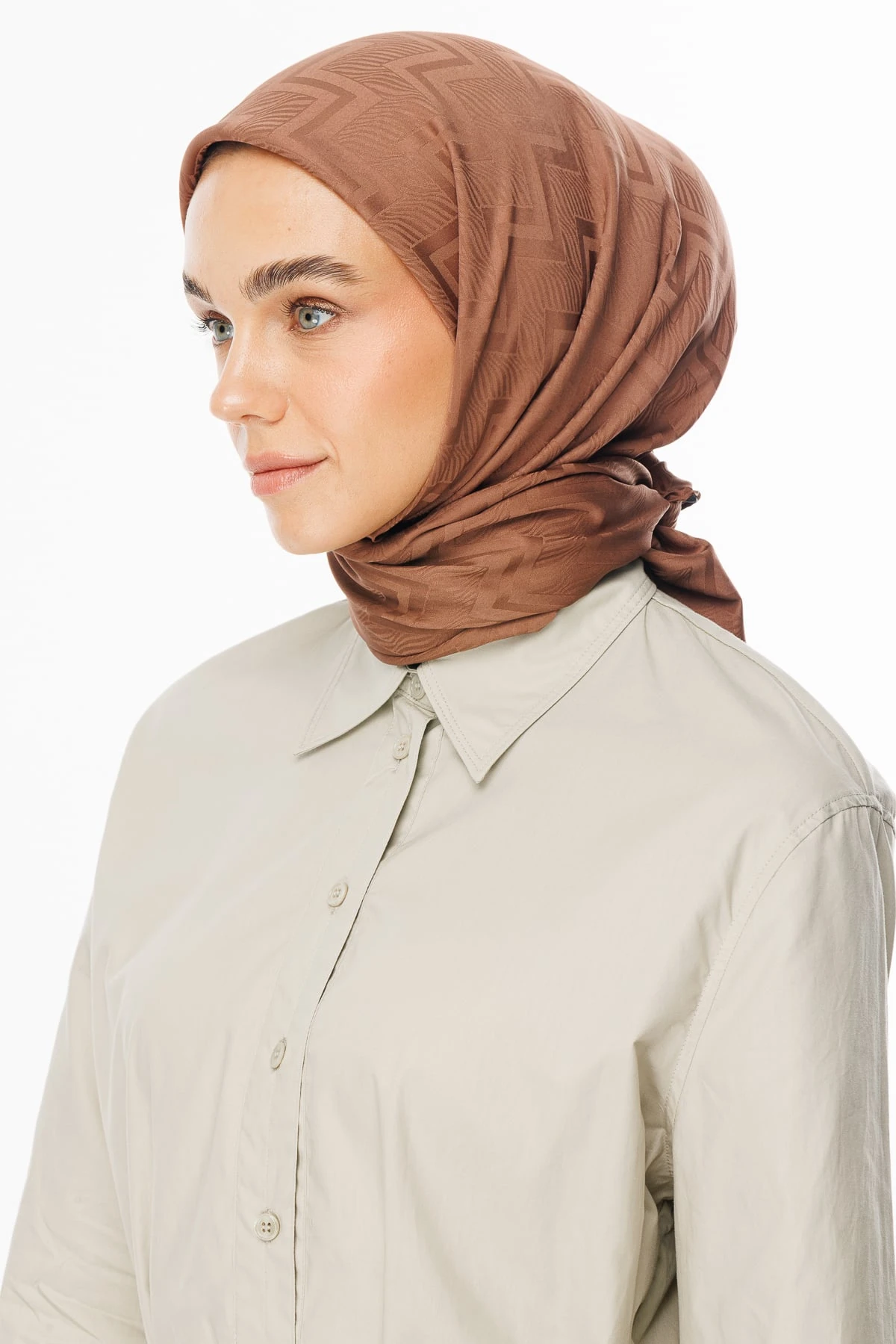 Toptan Viora Desen İpeksi Jakar Eşarp - Yalı