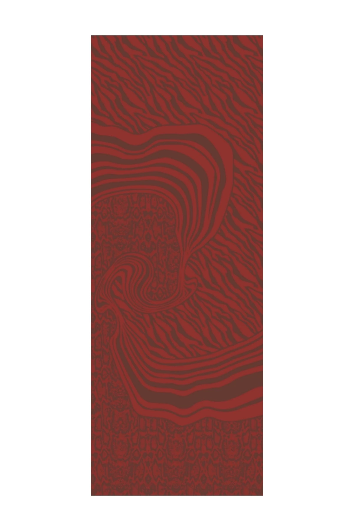 Toptan Riad Desen Çift Taraflı Şal - Acı Kahve-Kahve