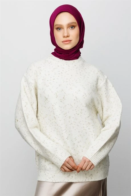 Toptan Pilise Eşarp - Mürdüm