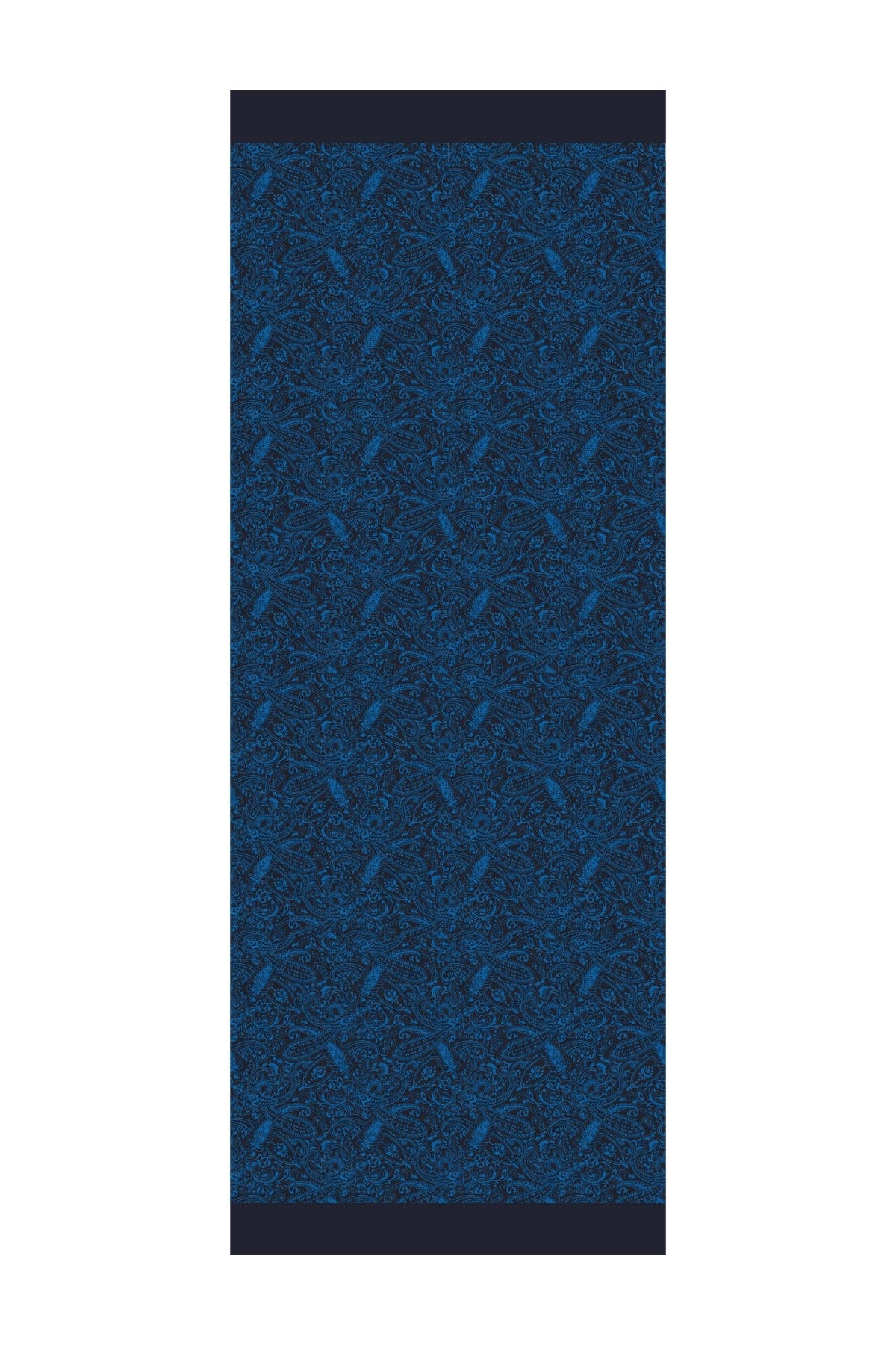 Velora-Pattern Reversible Shawl - Black-Indigo