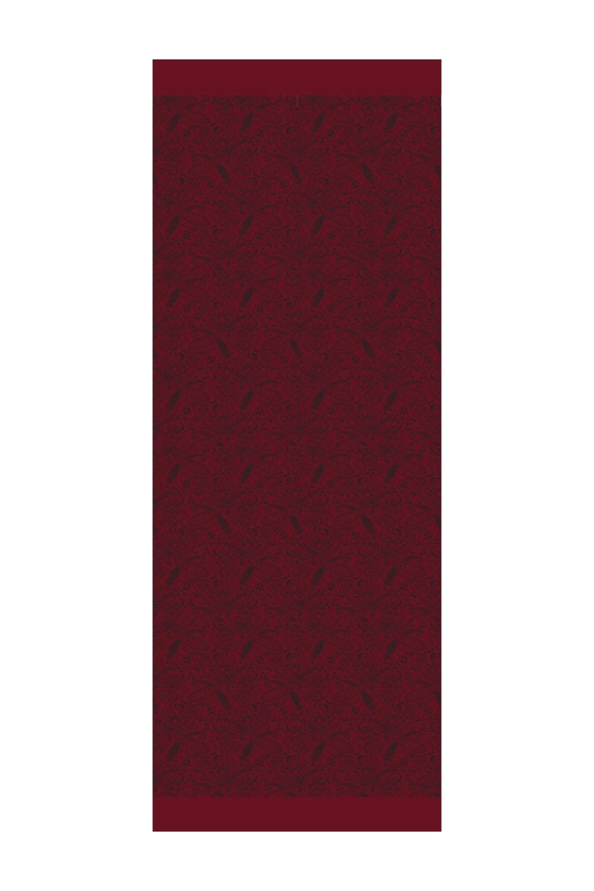 Toptan Velora Desen Çift Taraflı Şal - Siyah-Bordo