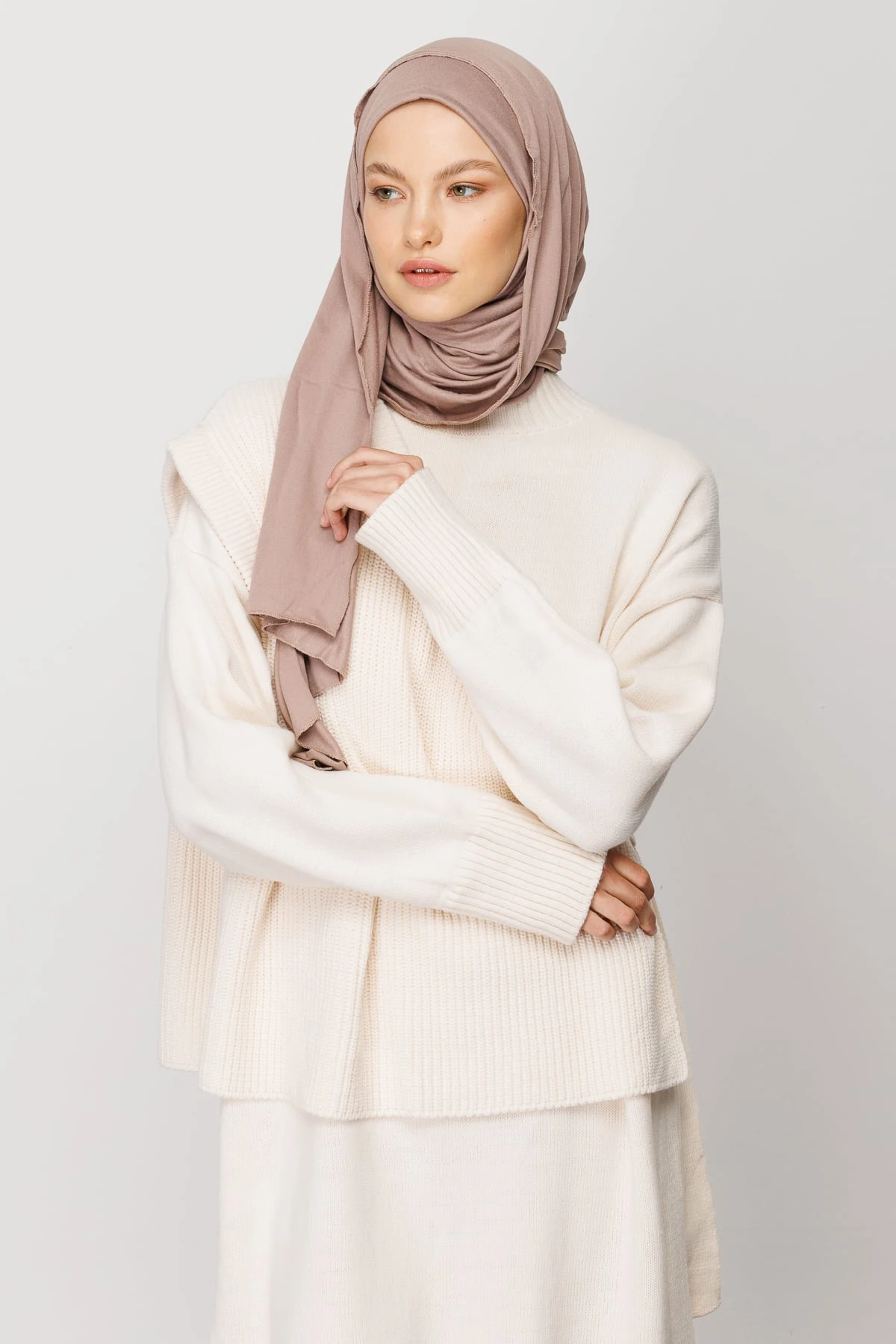 Toptan Penye Şal - Açık Vizon