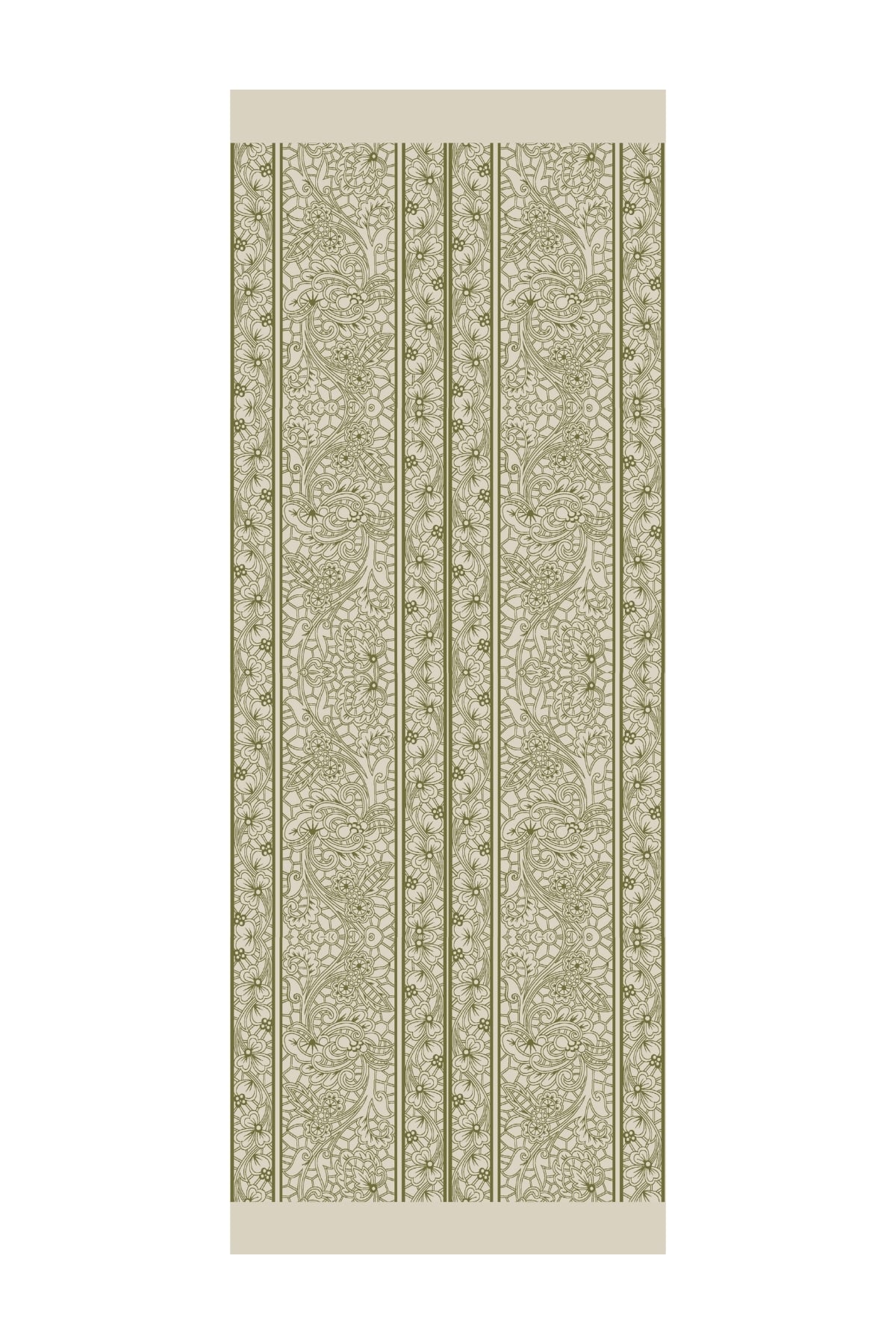 Toptan Lavin Desen Çift Taraflı Şal - Haki-Somon