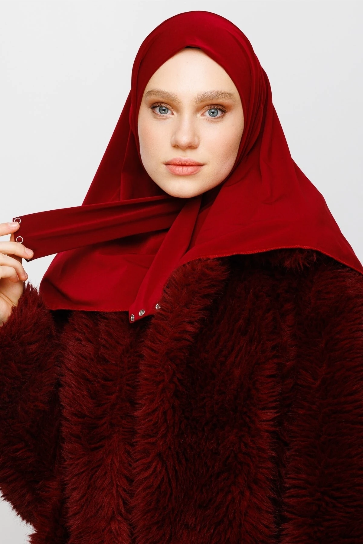 Toptan Hazır Şal - Bordo