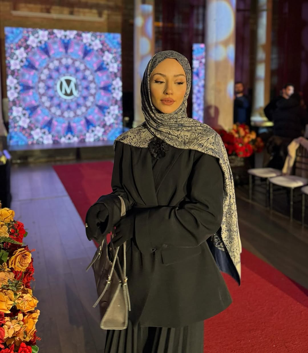 Toptan Henna Desen Çift Taraflı Şal - Petrol Mavisi-Bej