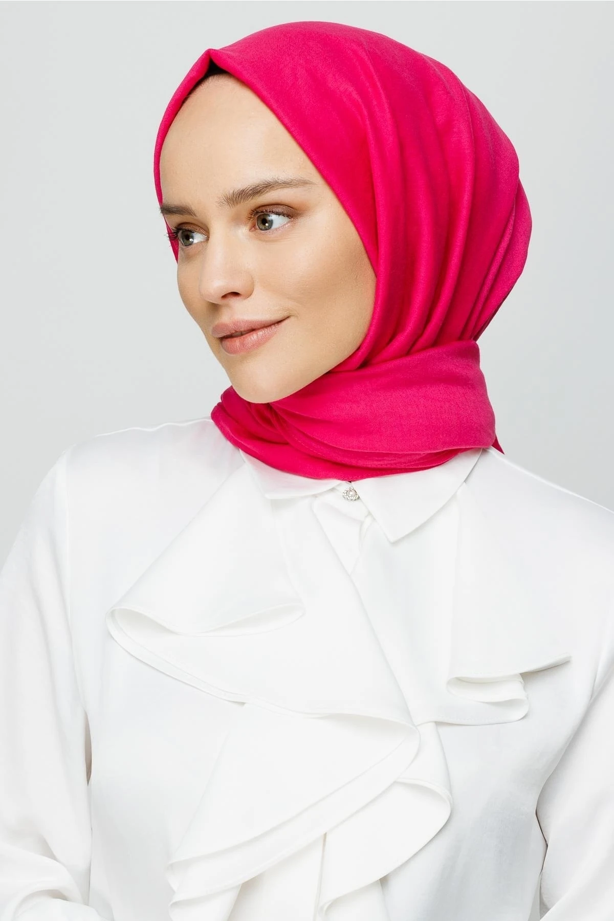 Toptan Pamuk Kraş Şal - Fuşya