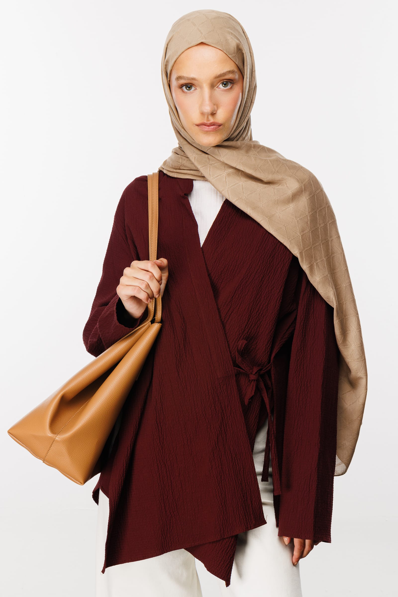 Bamboo Jacquard Shawl - Badem