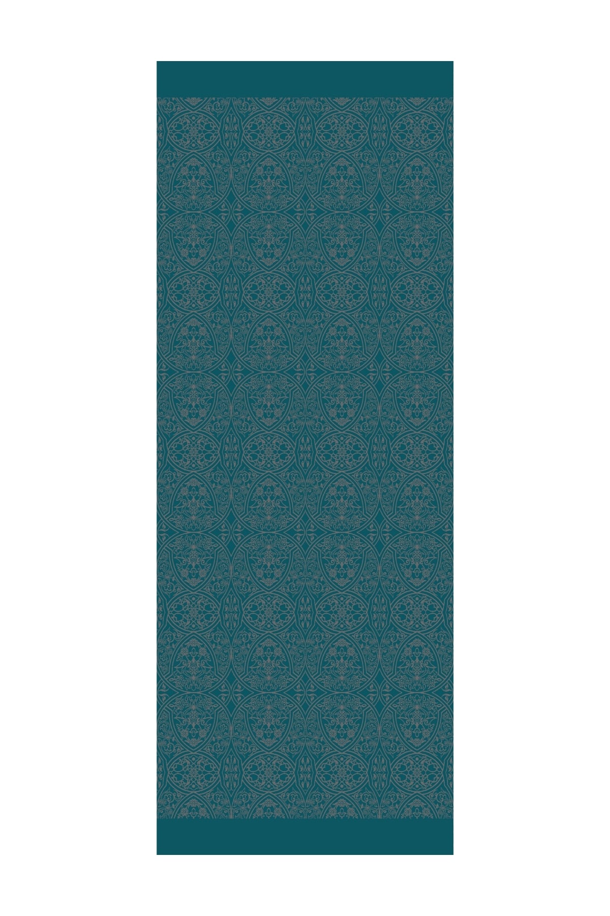 Toptan Morocco Desen Çift Taraflı Şal - Koyu Gri-Zümrüt