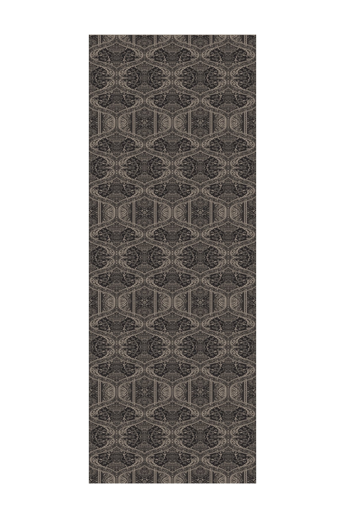 Toptan Soler Desen Shine Line Şal - Siyah-Bej