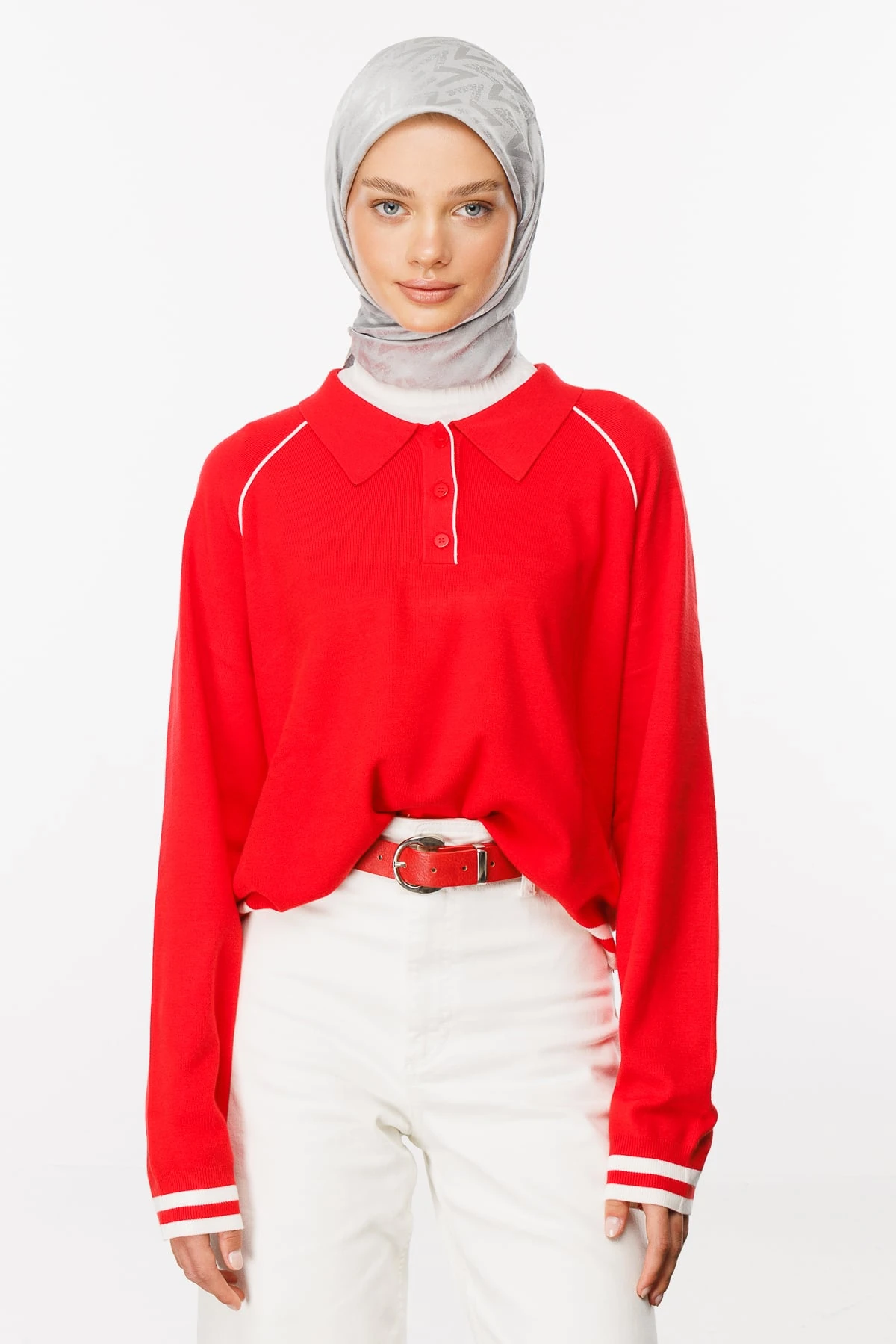 Luxury Jacquard Scarf - Silver