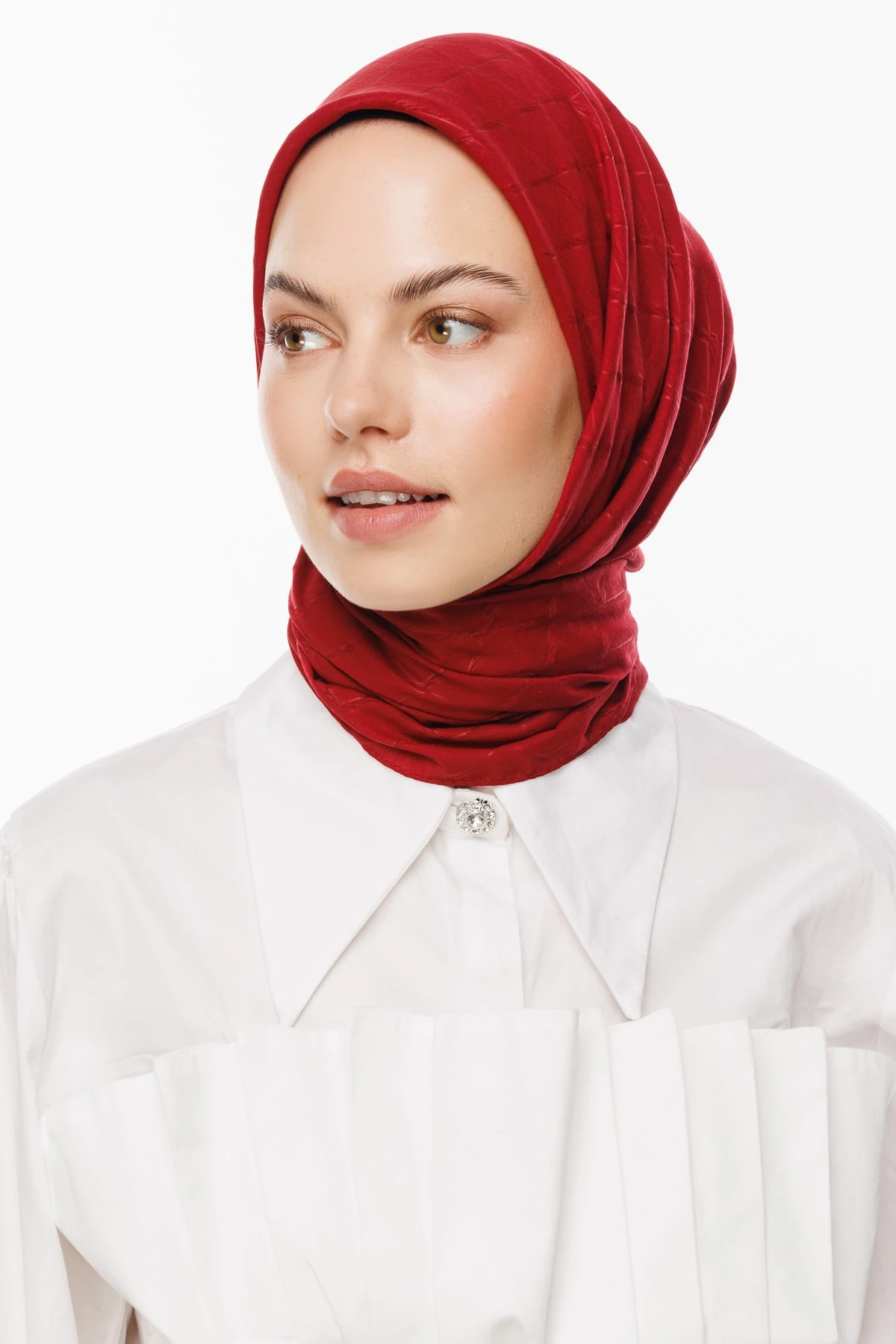 Toptan Bambu Jakar Eşarp - Bordo