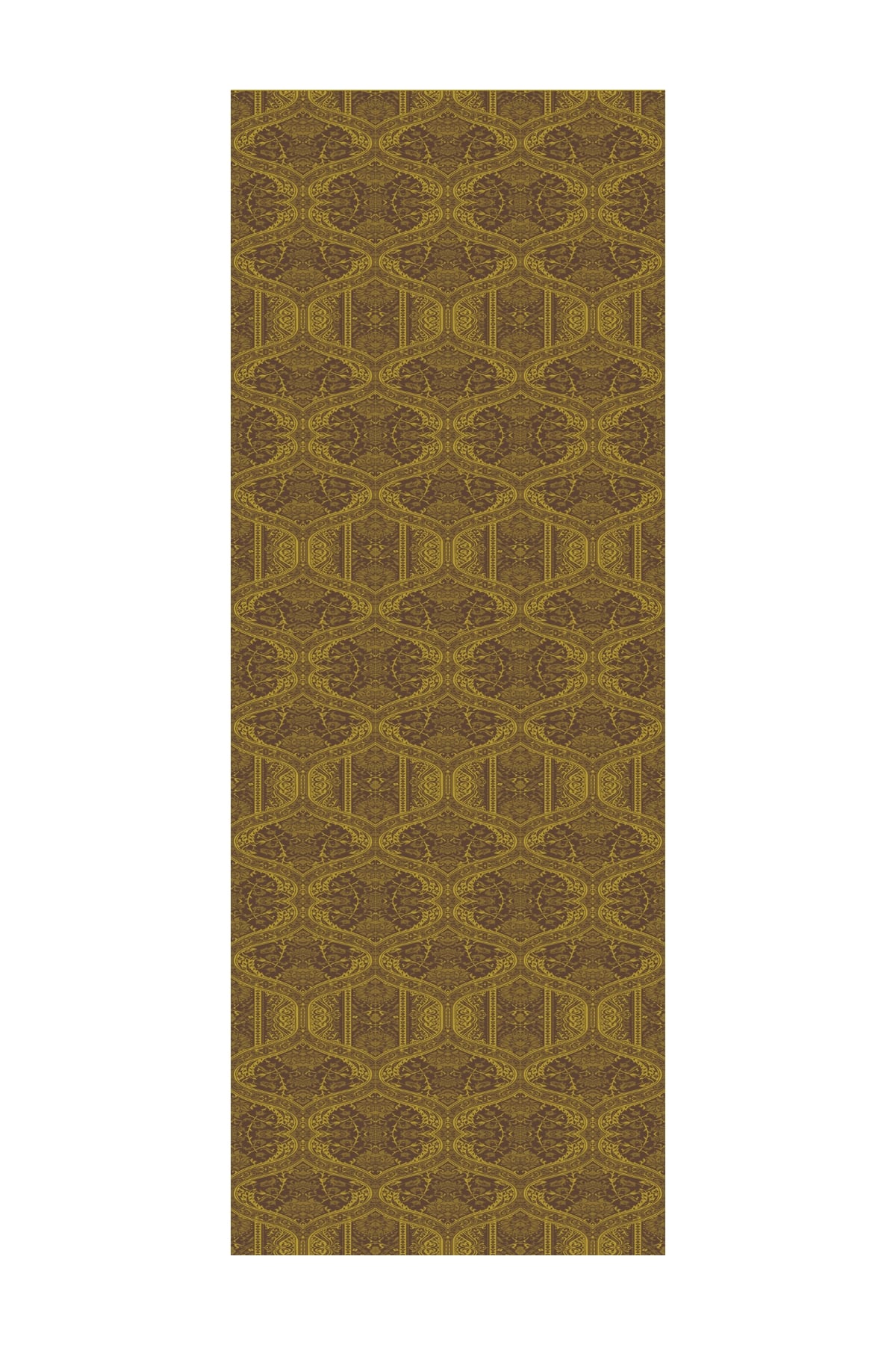 Shline Line Viscose Shawl - Bitter Coffee-Salmon