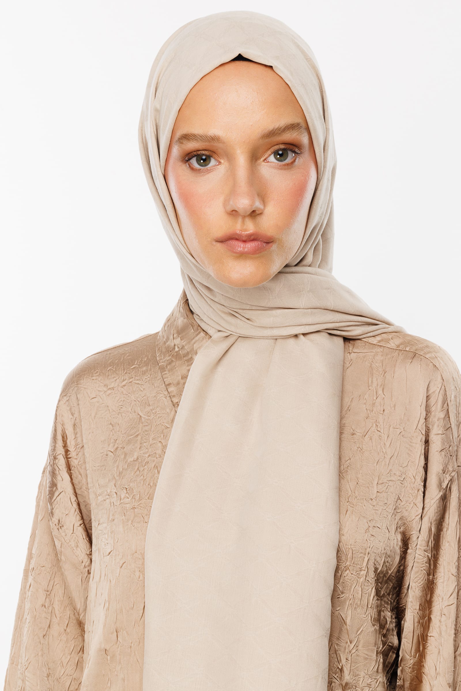Bamboo Jacquard Shawl - Stone Color