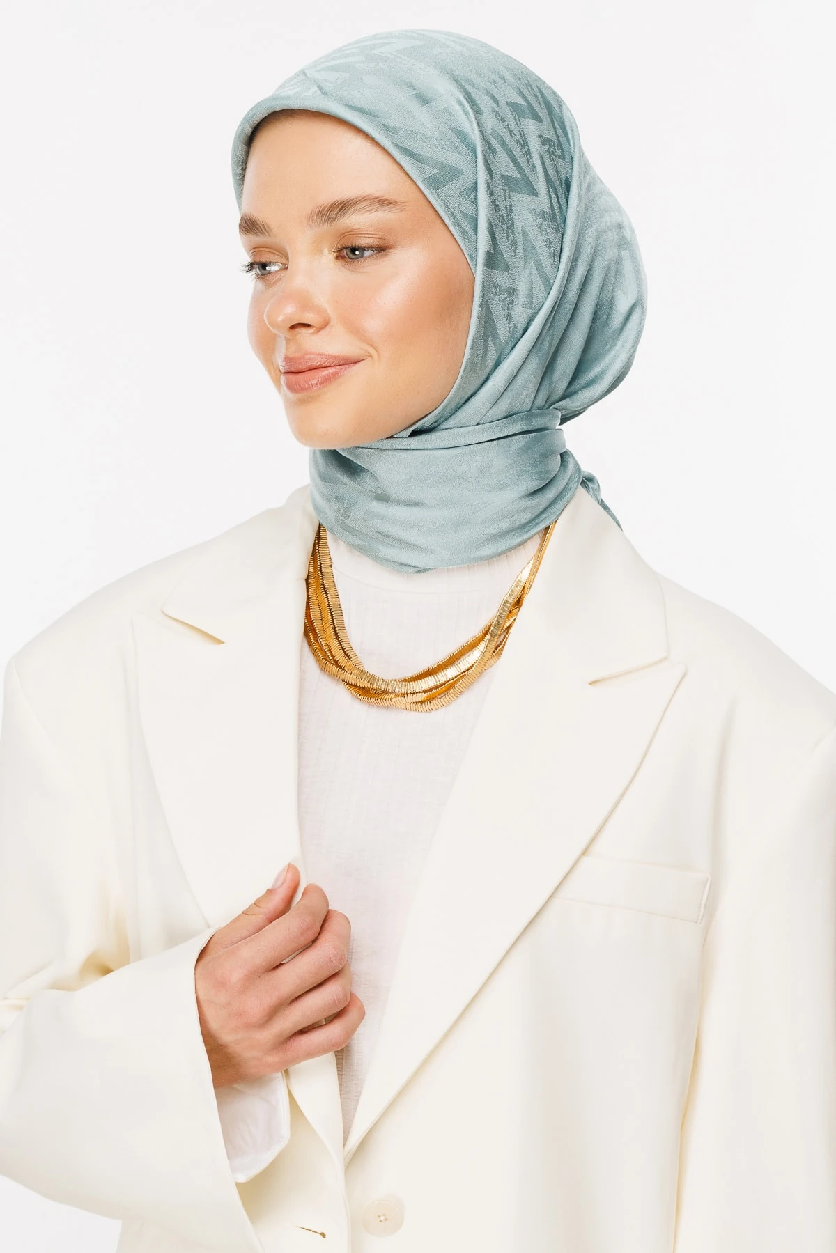 Luxury Jacquard Scarf - Cagla