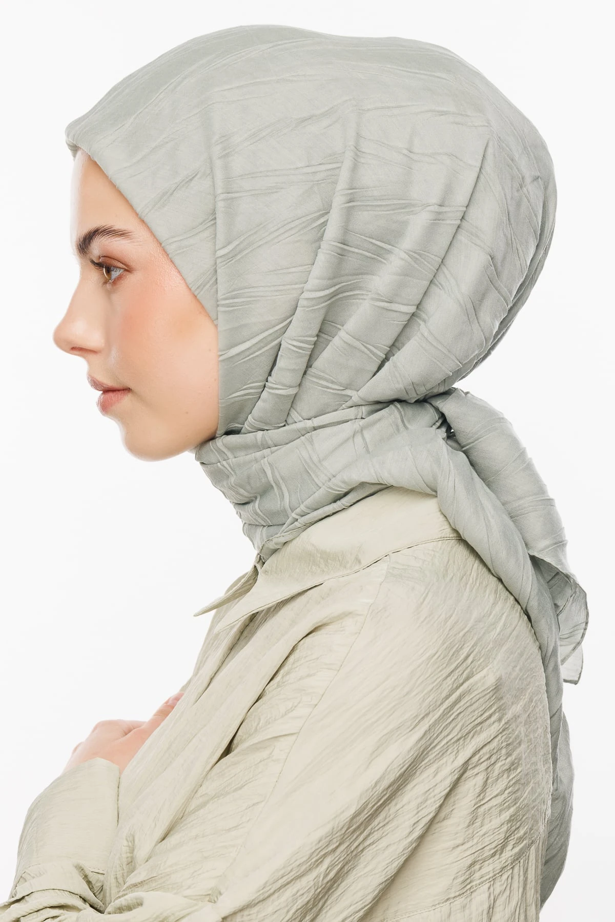 Toptan Piliseli Bambu Eşarp - Defne