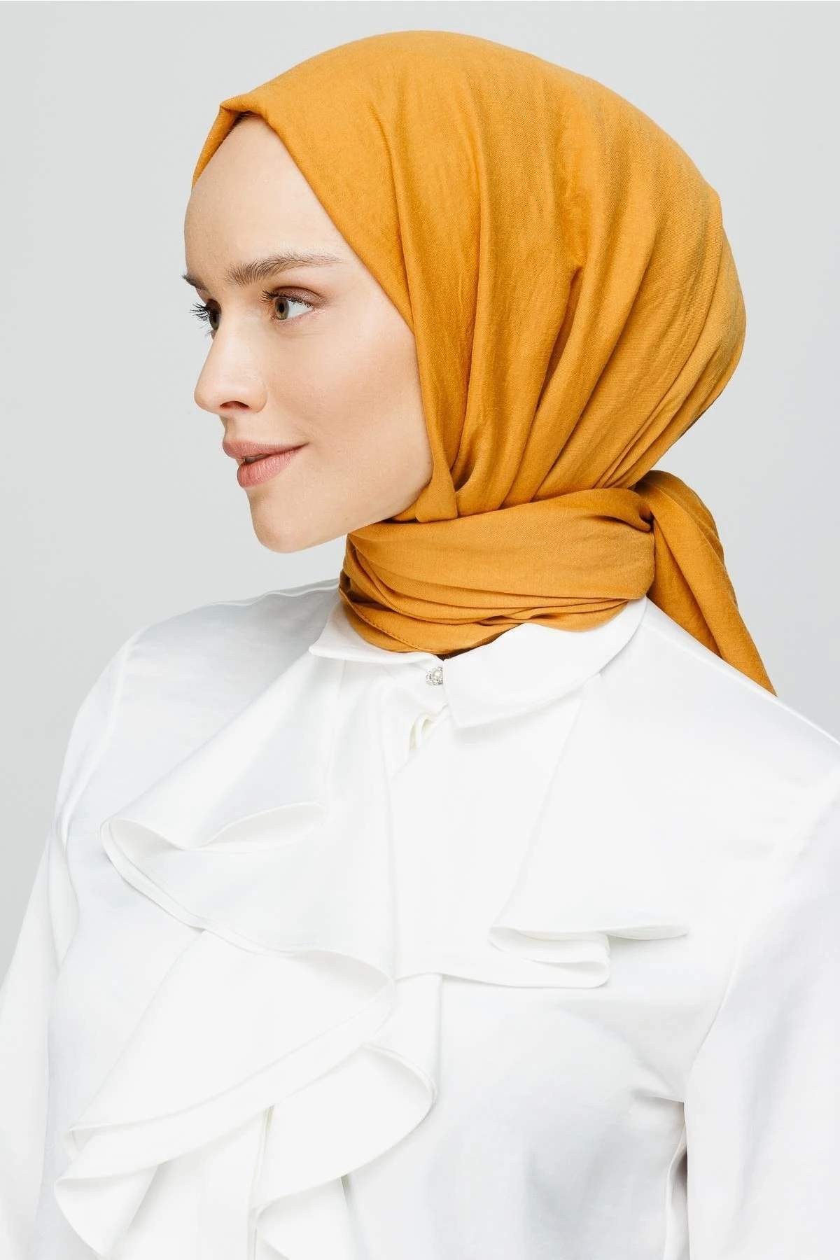 Toptan Pamuk Kraş Şal - Safran