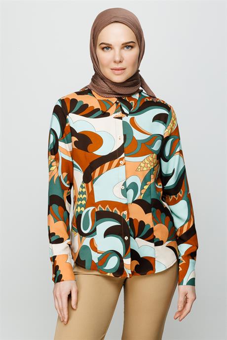 Pleated Scarf - Dark Mink