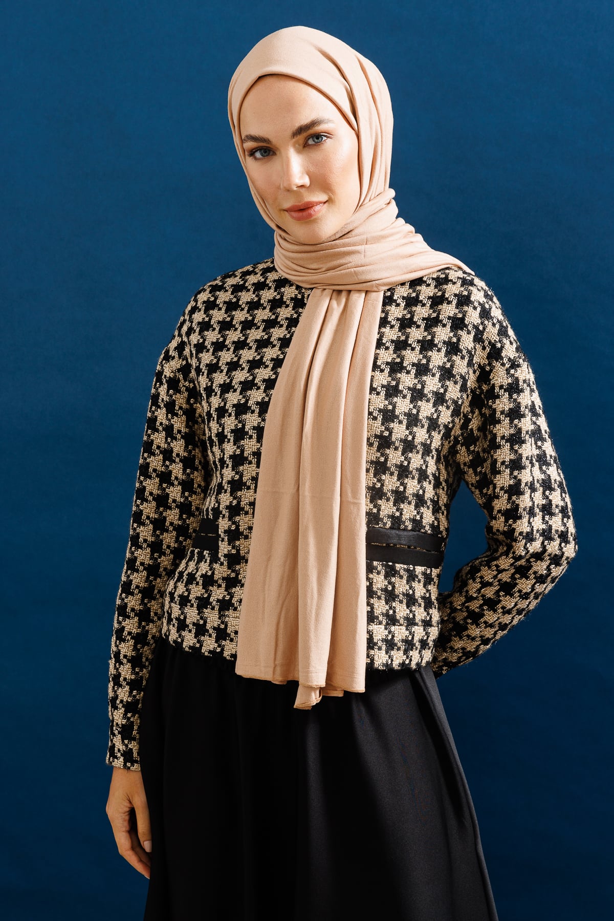 Toptan Penye Şal - Nude