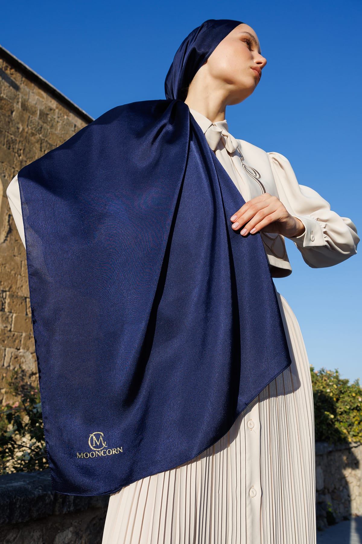 Toptan Diamond Aura Şal - Gece Mavisi