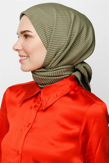 Toptan Pilise Eşarp - Soft Yeşil