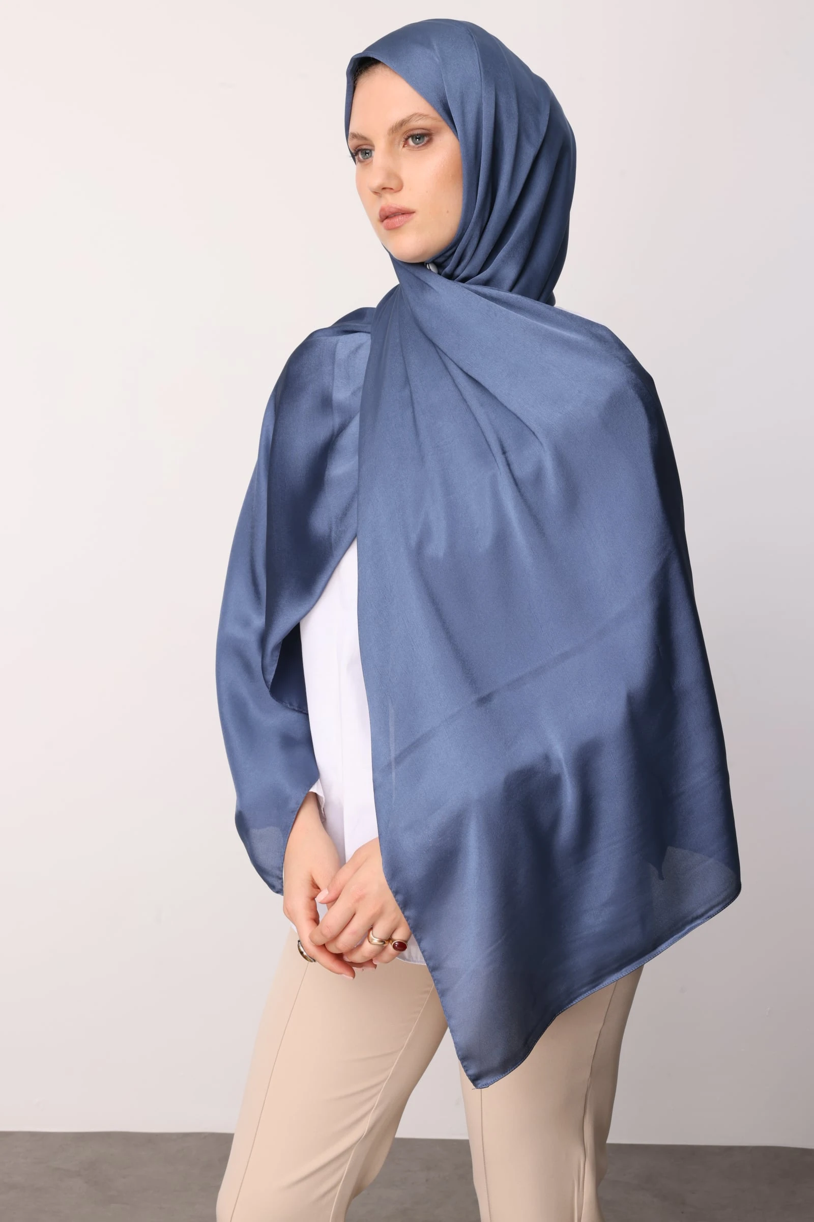 Toptan Diamond Aura Şal - İndigo