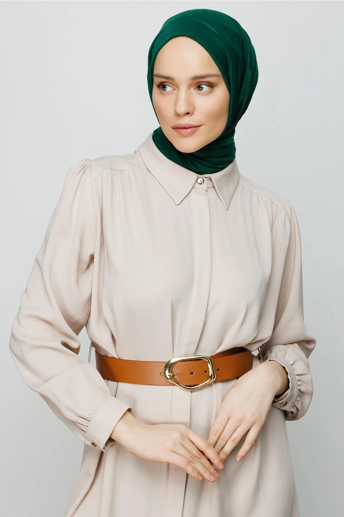 Cotton Crinkle Shawl - Emerald