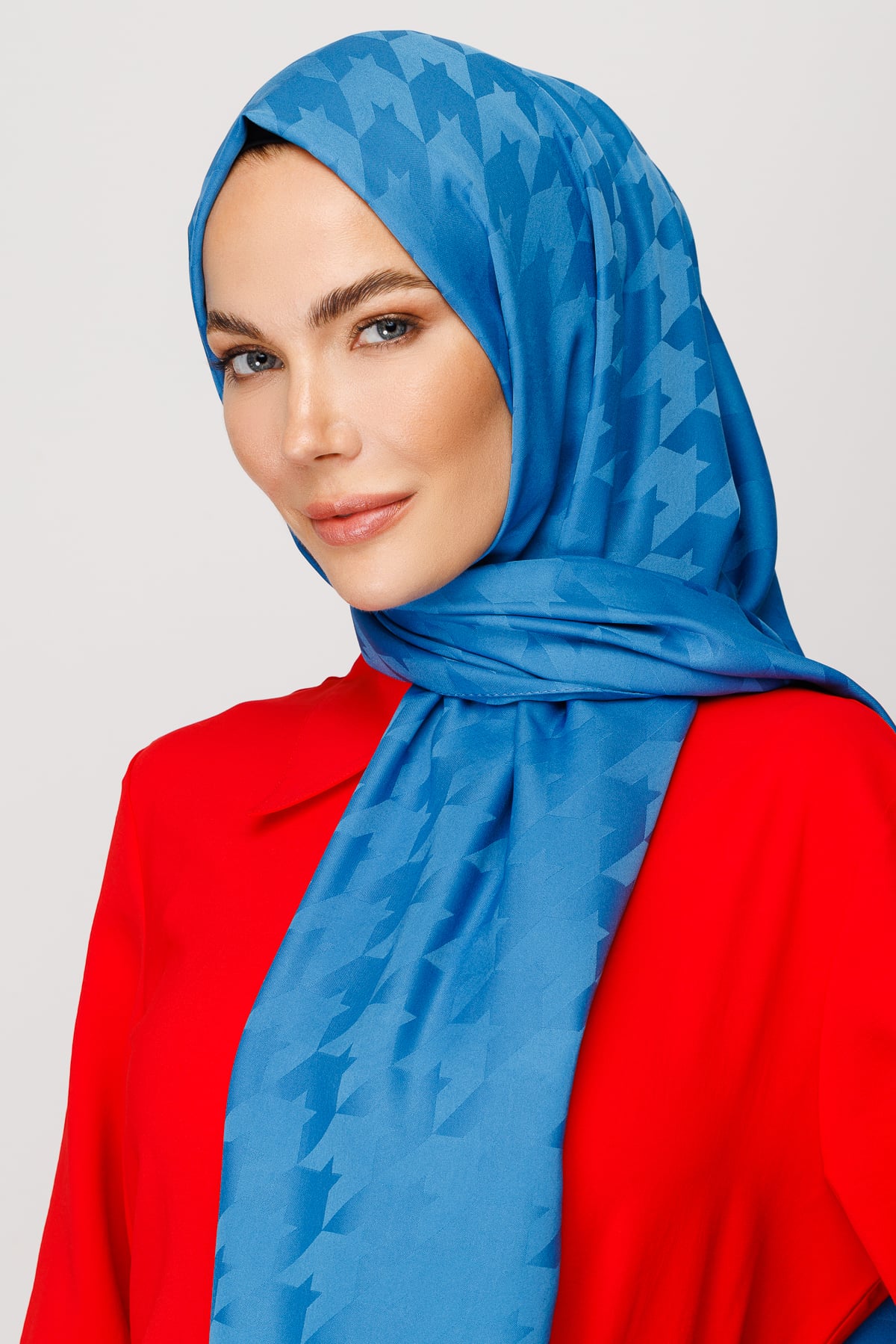 Toptan Kazayağı Desen İpeksi Jakar Şal