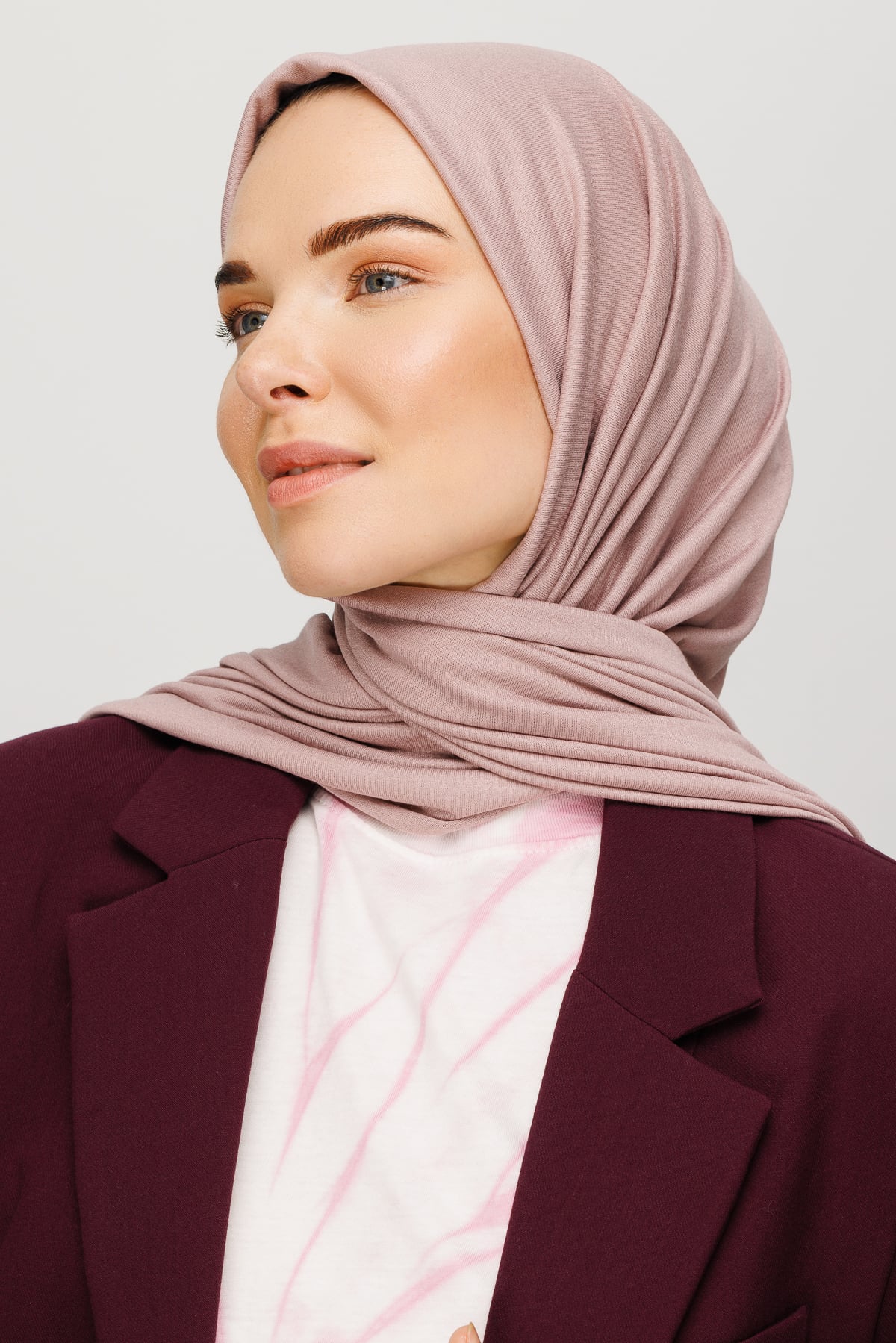 Jersey Shawl - Lavender Gray