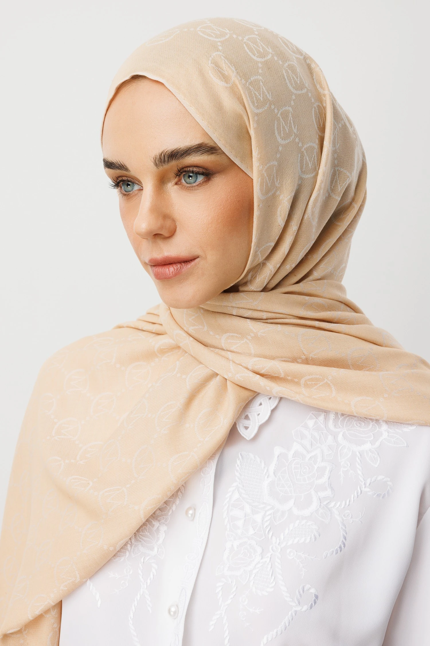 Toptan Yün İpek Şal - Vanilya