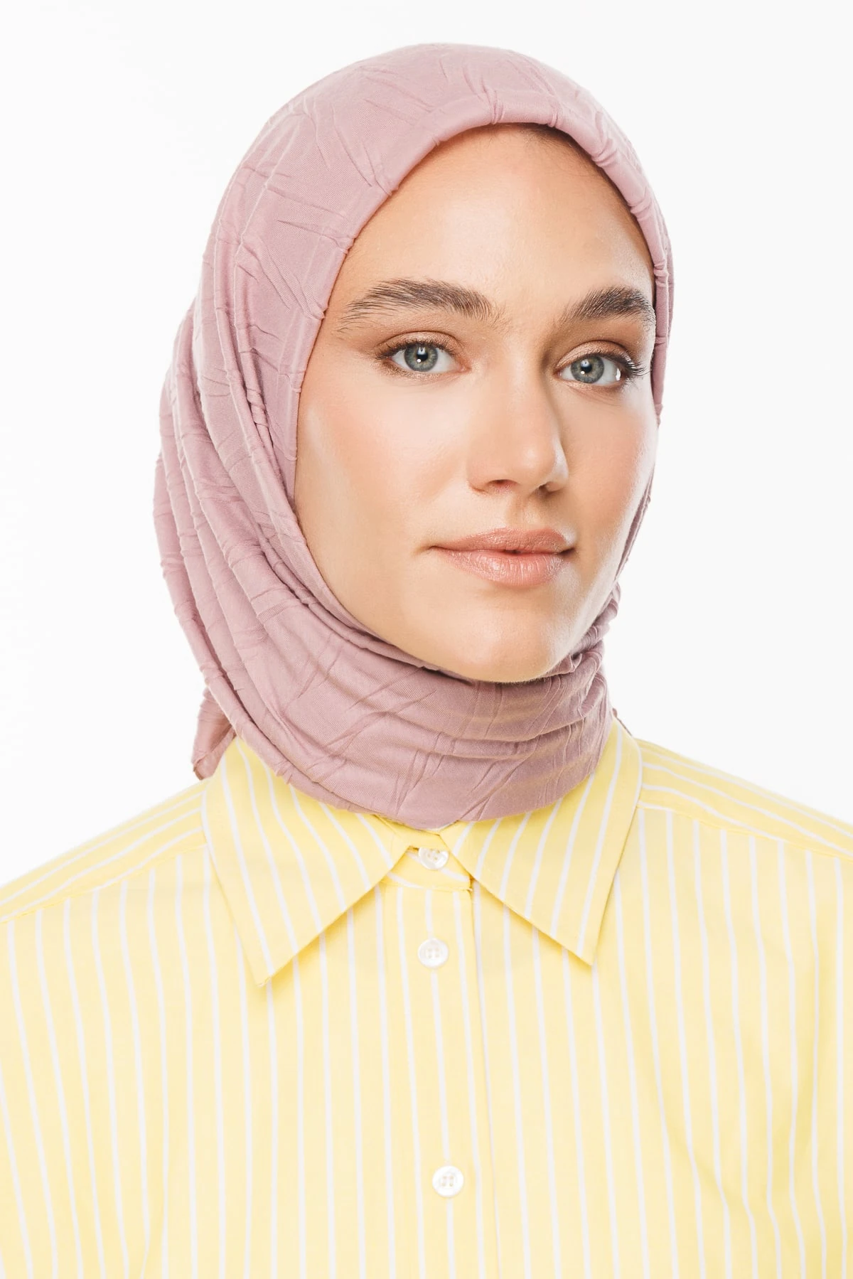 Toptan Piliseli Bambu Eşarp - Soft Pembe