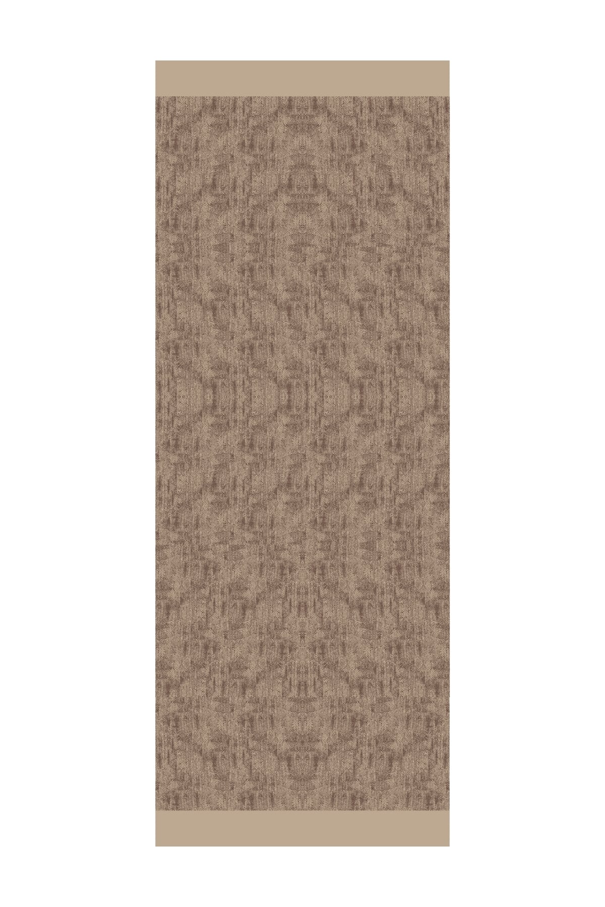 Toptan Sahra Desen Çift Taraflı Şal - Acı Kahve-Bej