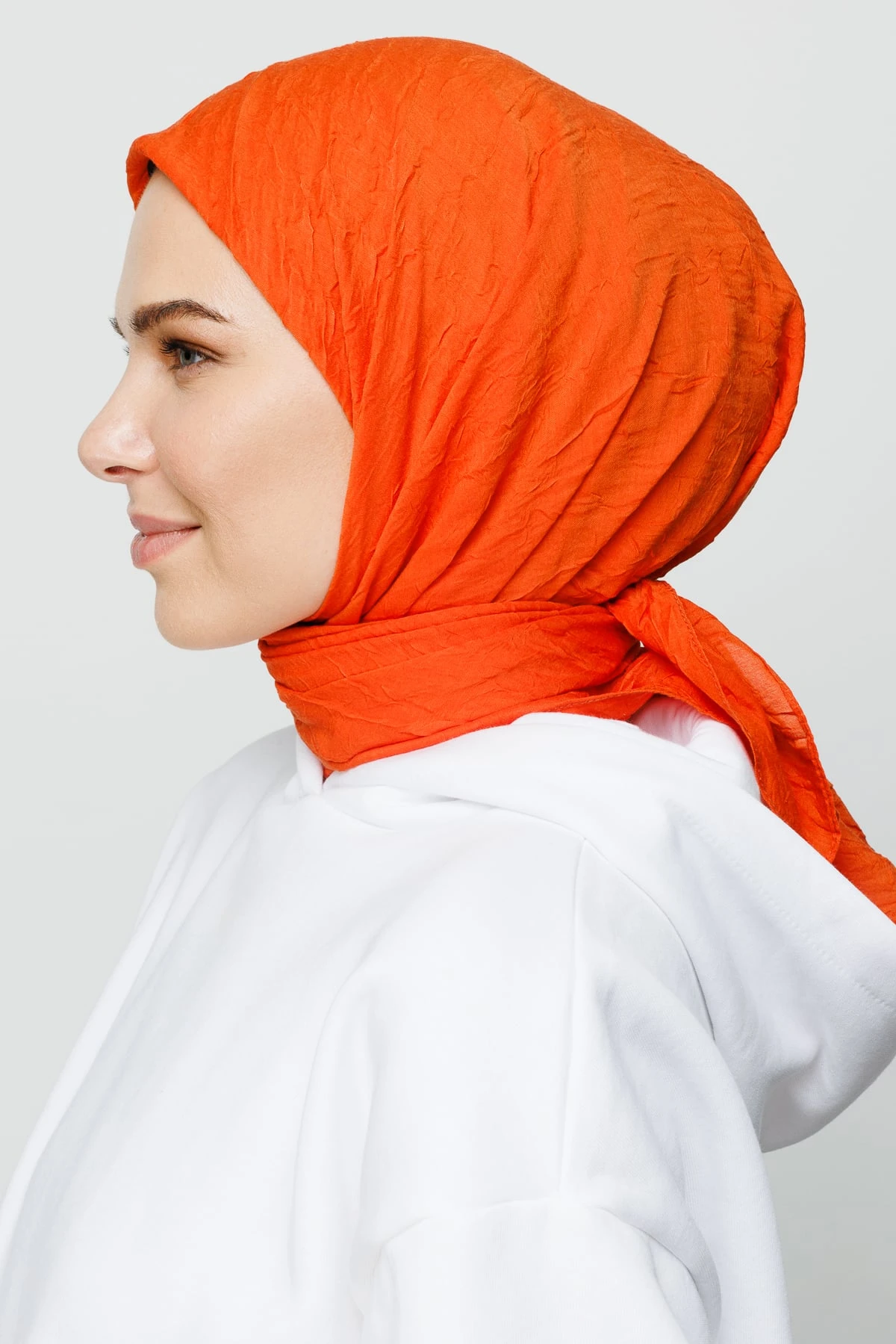 Toptan Bambu Eşarp - Turuncu