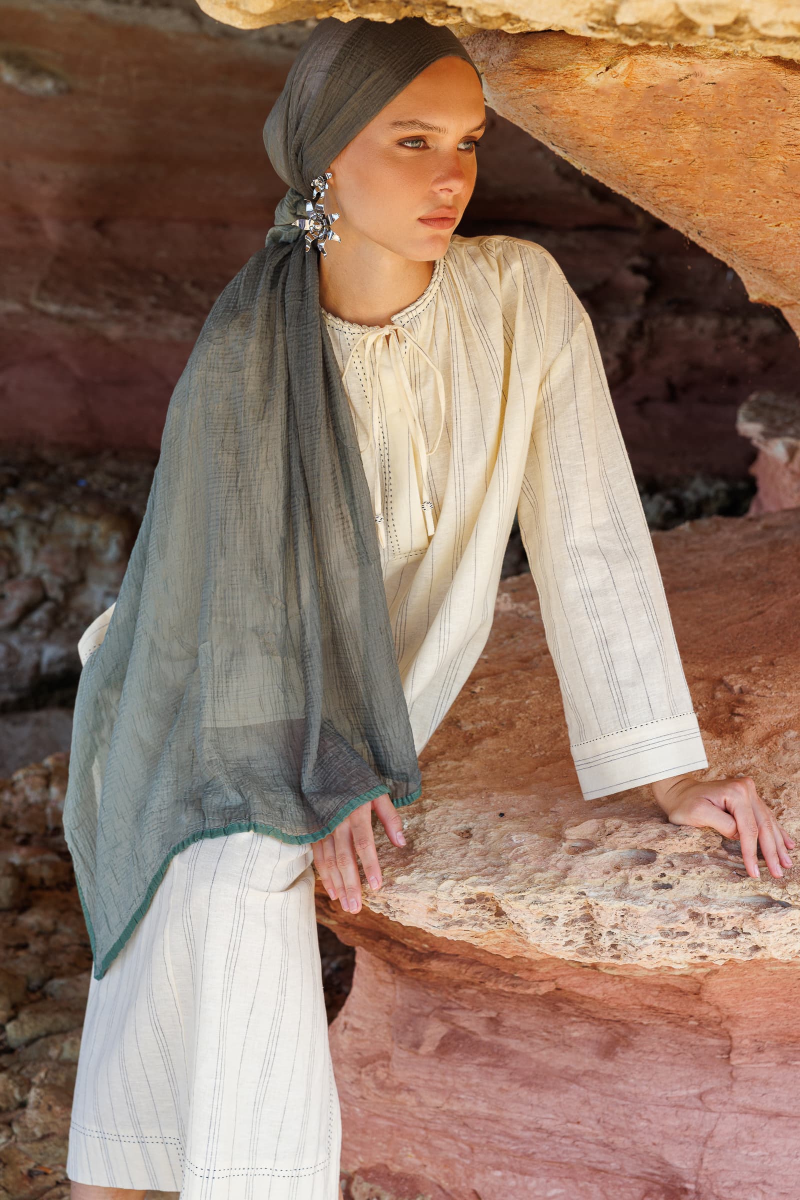Ombre Muslin Shawl - Cagla