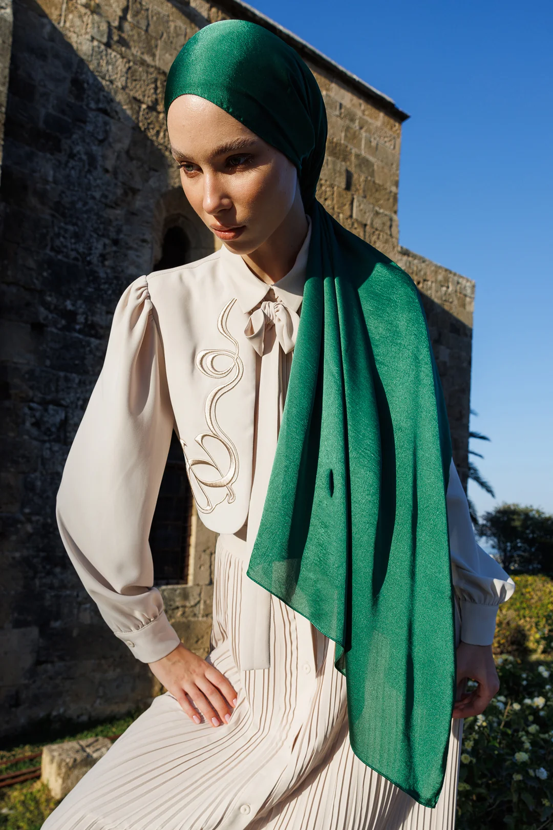 Toptan Diamond Aura Şal - Yeşim