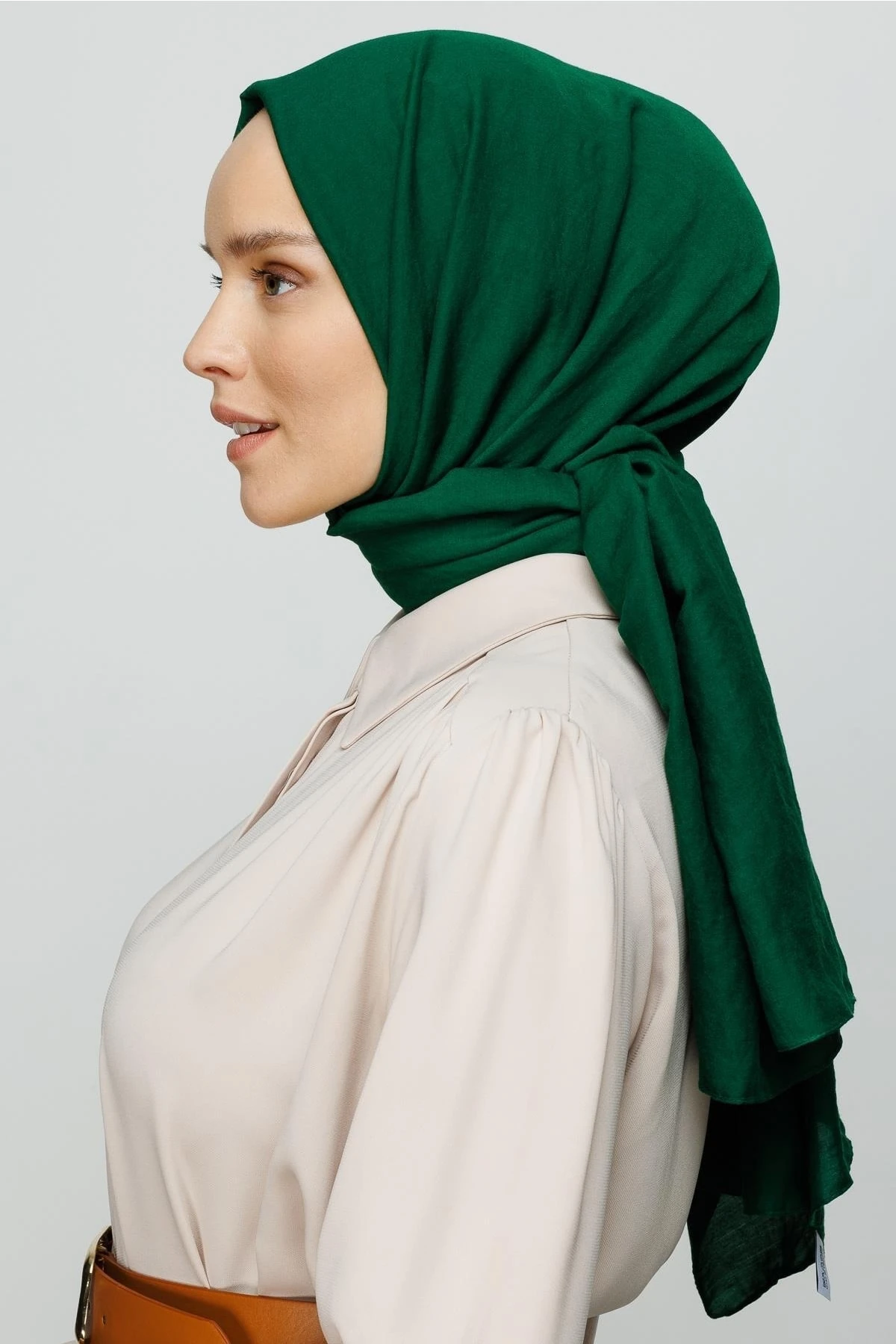 Cotton Crinkle Shawl - Emerald