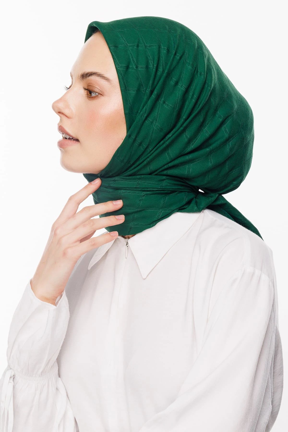 Toptan Bambu Jakar Eşarp - Yeşim