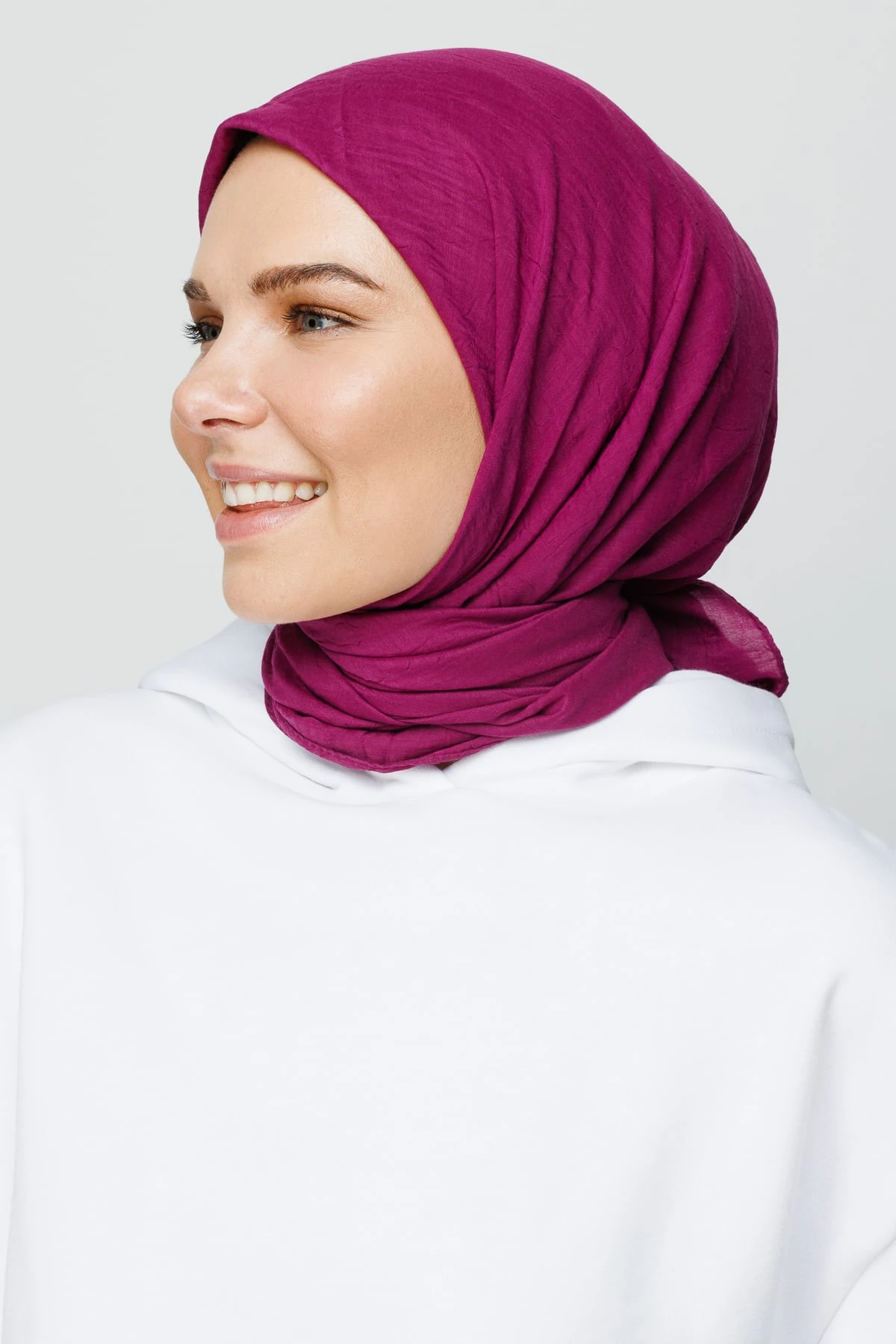 Toptan Bambu Eşarp - Mürdüm