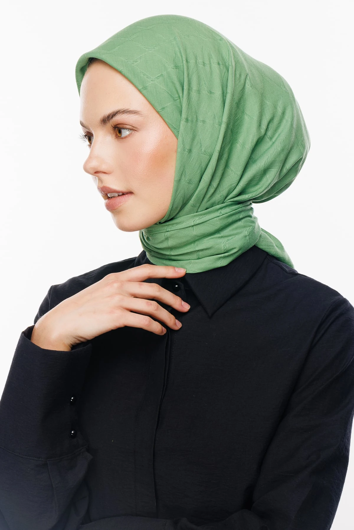 Toptan Bambu Jakar Eşarp - Su Yeşili