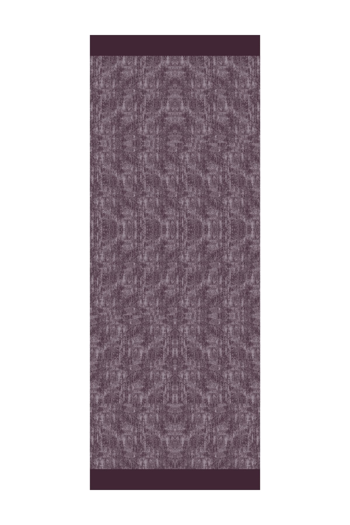 Toptan Sahra Desen Çift Taraflı Şal - Mor-Gri