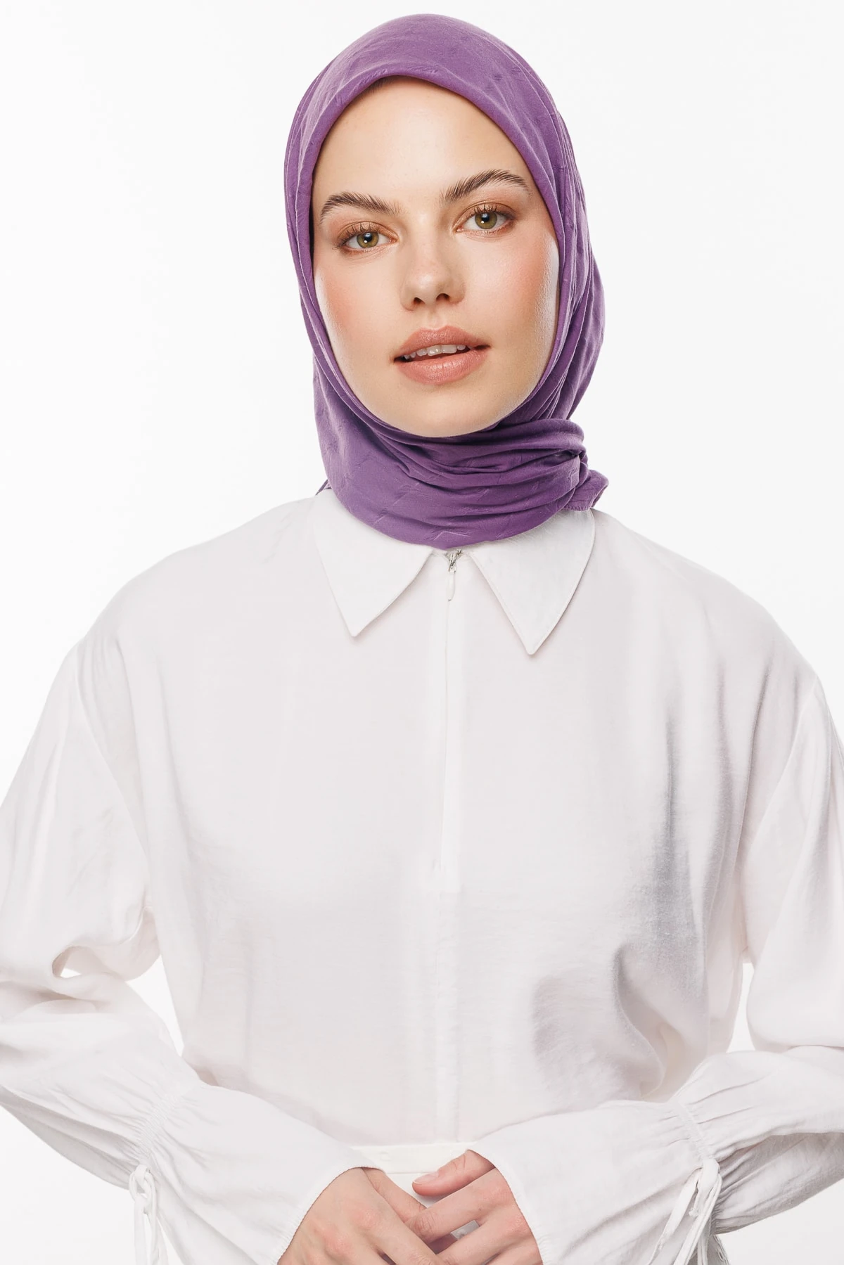 Toptan Bambu Jakar Eşarp - Menekşe