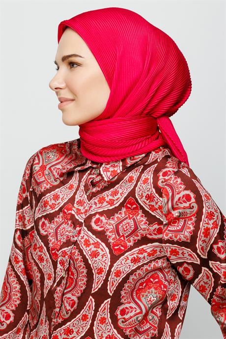 Toptan Pilise Eşarp - Fuşya