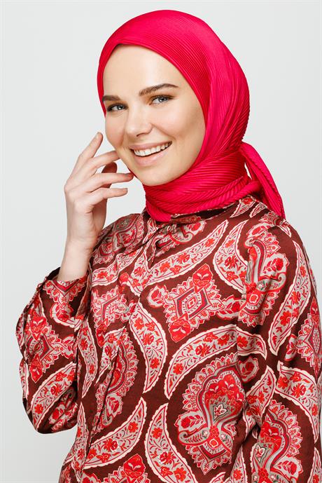 Toptan Pilise Eşarp - Fuşya