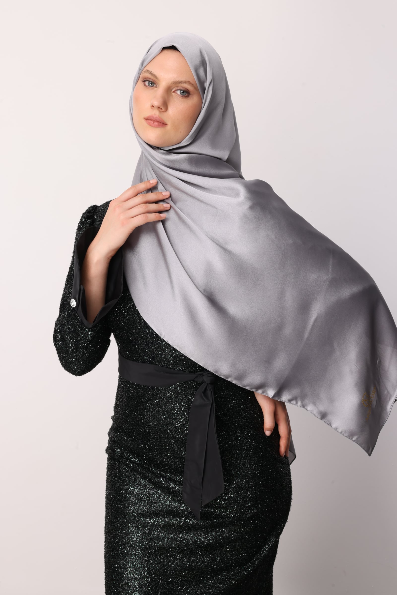 Toptan Diamond Aura Şal - Gri