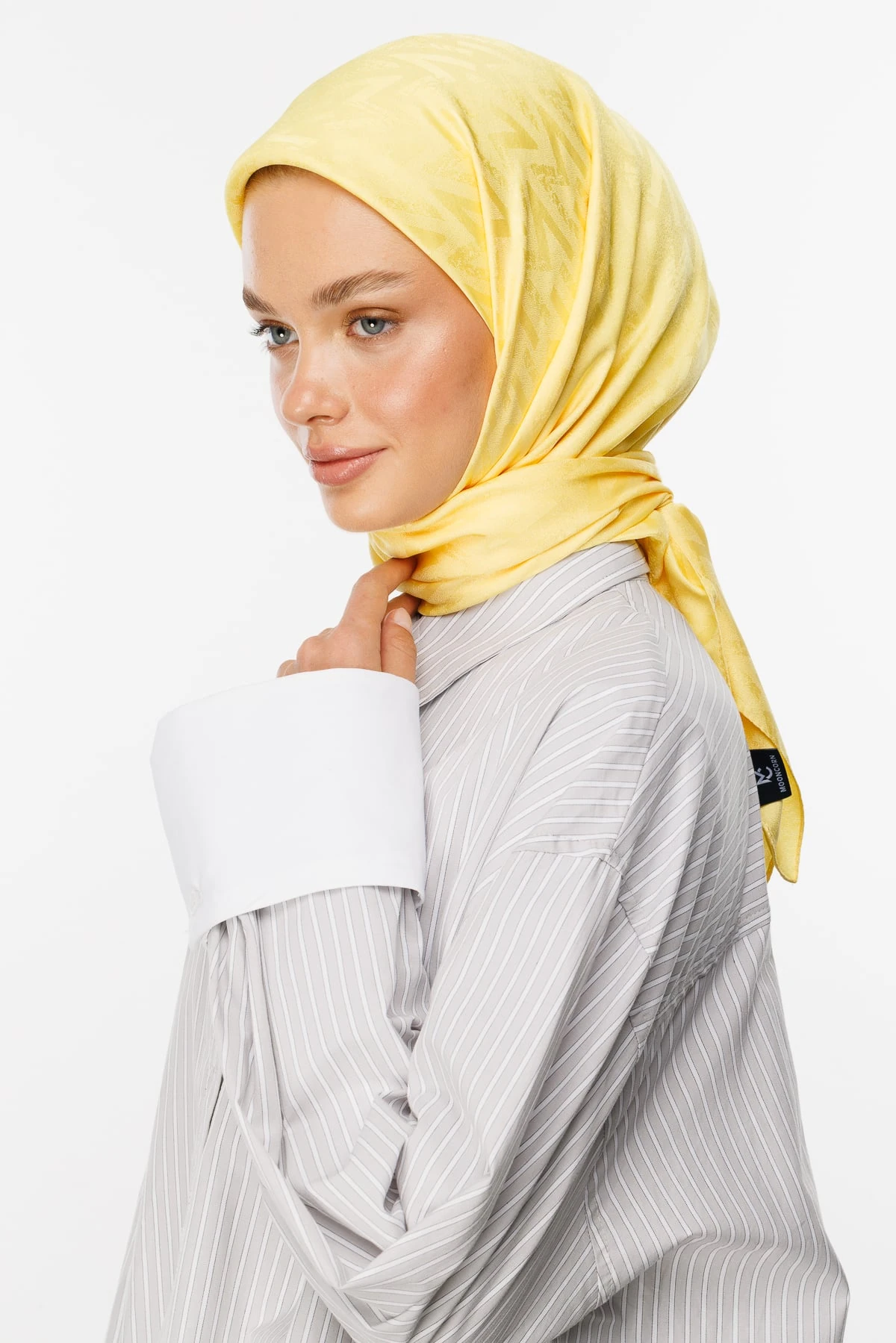 Luxury Jacquard Scarf - Yellow