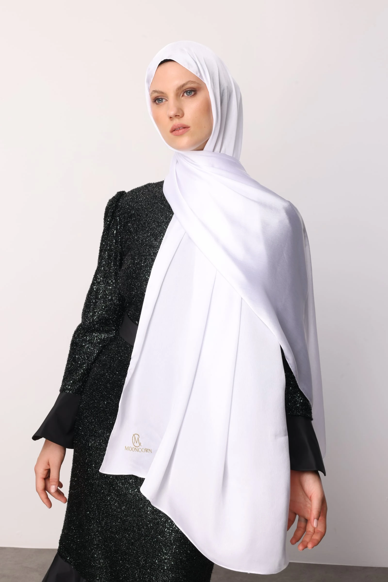 Toptan Diamond Aura Şal - Beyaz